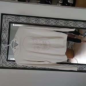 Skull sweater poly/Cashmere blend.